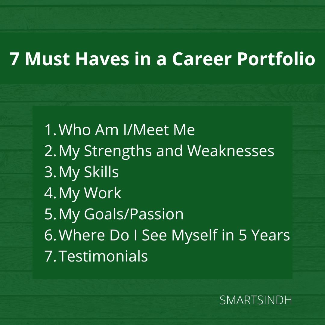 7 Must Haves For Any Career Portfolio – SmartSindh